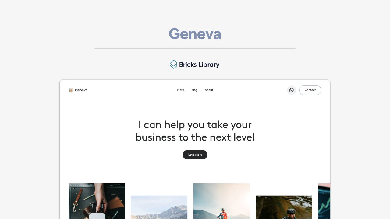 Geneva by Bricks Library